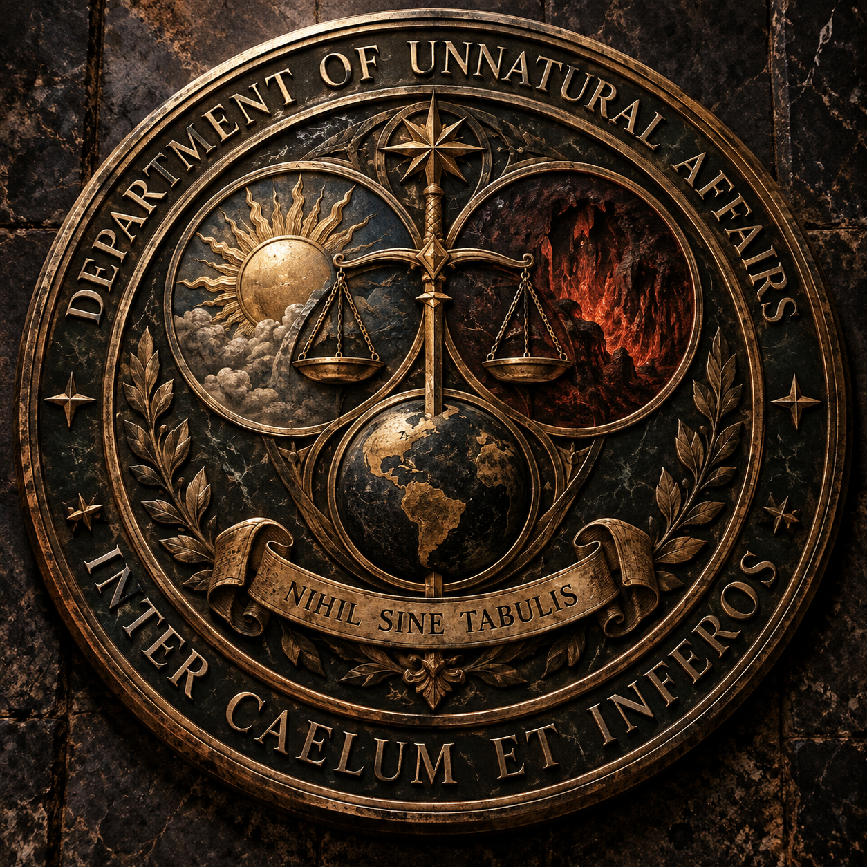Bronze Department of Unnatural Affairs seal